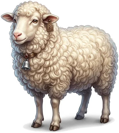 A fluffy sheep — one of the animals living across the biomes.